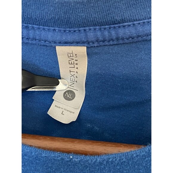 Sonic Haze Hazy IPA Blue Short Sleeve T-Shirt Men's L Starr Hill Brewery - Picture 5 of 6